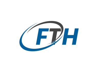 FTH yaratıcı logo tasarımı vektör çizimi 