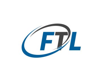 FTL yaratıcı logo tasarımı vektör çizimi 