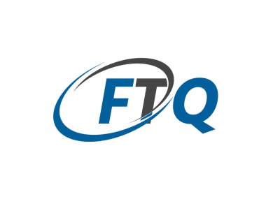 FTQ yaratıcı logo tasarımı vektör çizimi 