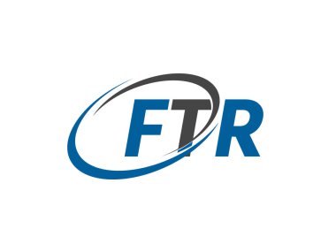 FTR yaratıcı logo tasarımı vektör çizimi 