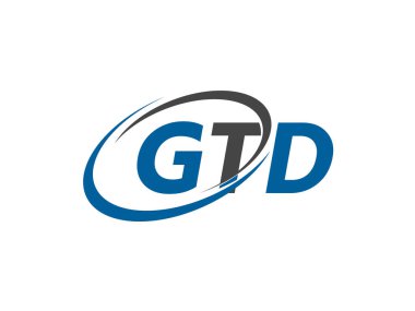 GTD yaratıcı logo tasarımı vektör çizimi 