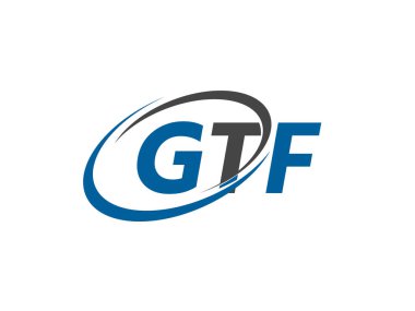 GTF yaratıcı logo tasarımı vektör çizimi 