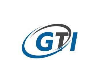 GTI yaratıcı logo tasarımı vektör çizimi 