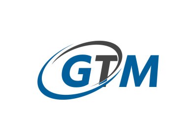 GTM yaratıcı logo tasarımı vektör çizimi 