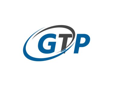 GTP yaratıcı logo tasarımı vektör çizimi 
