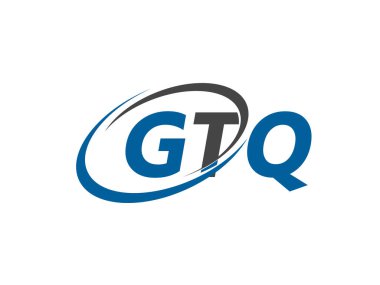 GTQ yaratıcı logo tasarımı vektör çizimi 