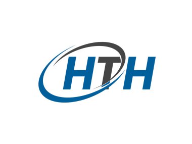 HTH yaratıcı logo tasarımı vektör çizimi 