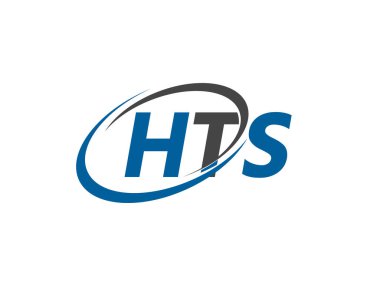 HTS yaratıcı logo tasarımı vektör çizimi 