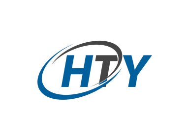 HTY yaratıcı logo tasarımı vektör çizimi 