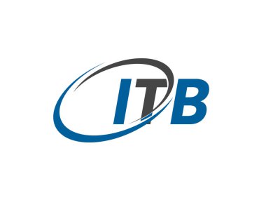 ITB yaratıcı logo tasarımı vektör çizimi 