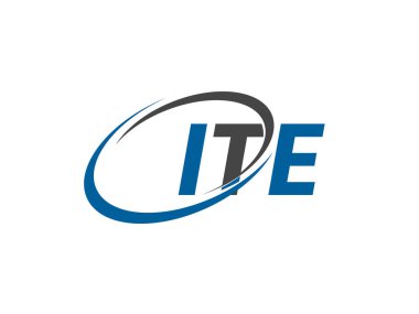 ITE yaratıcı logo tasarımı vektör çizimi 