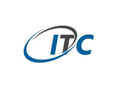 ITC yaratıcı logo tasarımı vektör çizimi 