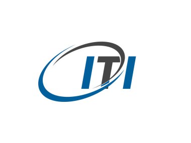 ITI yaratıcı logo tasarımı vektör çizimi 