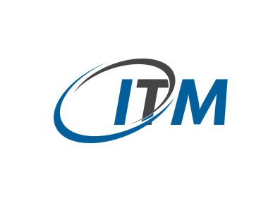 ITM yaratıcı logo tasarımı vektör çizimi 