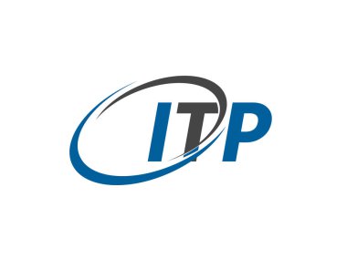ITP yaratıcı logo tasarımı vektör çizimi 