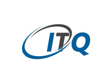 ITQ yaratıcı logo tasarımı vektör çizimi 