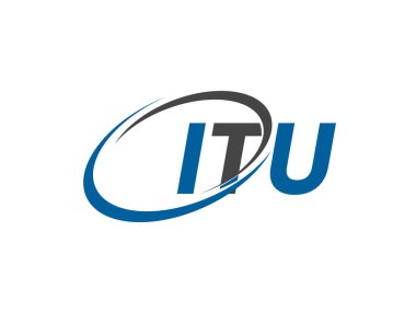 ITU yaratıcı logo tasarımı vektör çizimi 
