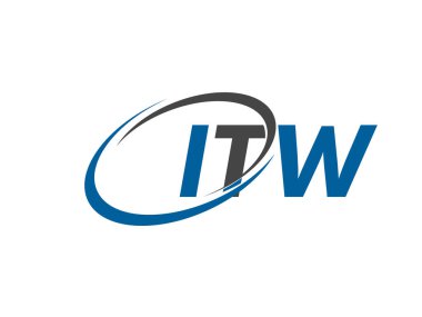 ITW yaratıcı logo tasarımı vektör çizimi 