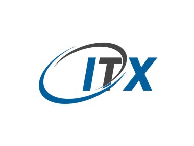 ITX yaratıcı logo tasarımı vektör çizimi 
