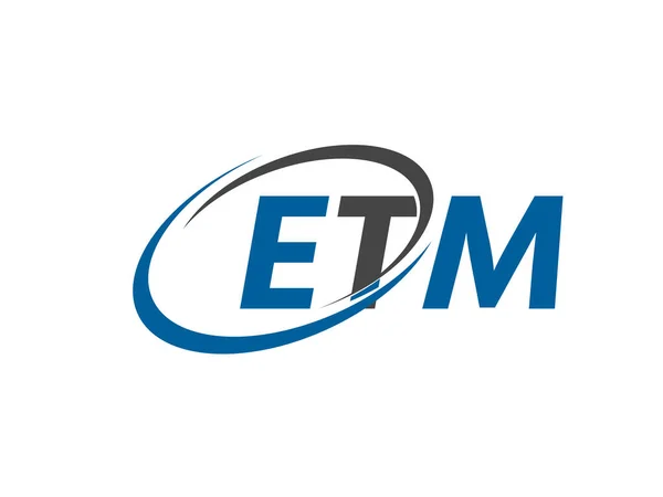 Etm Creative Logo Design Vector Illustration — Stock Vector