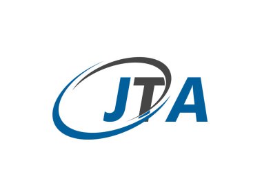 JTA yaratıcı logo tasarımı vektör çizimi 