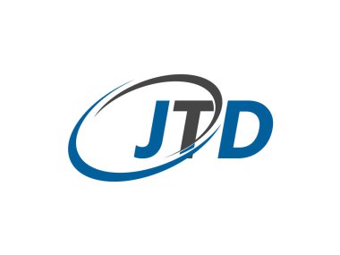 JTD yaratıcı logo tasarımı vektör çizimi 