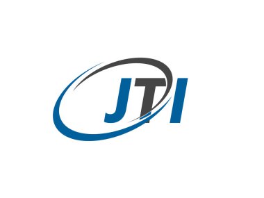 JTI yaratıcı logo tasarımı vektör çizimi 