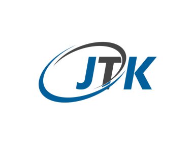 JTK yaratıcı logo tasarımı vektör çizimi 