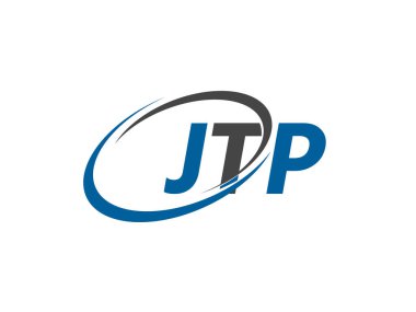 JTP yaratıcı logo tasarımı vektör çizimi 
