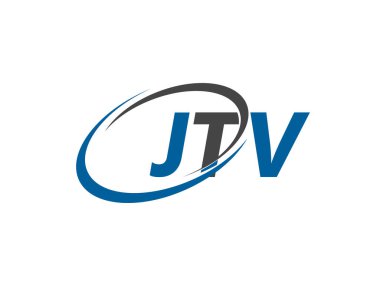 JTV yaratıcı logo tasarımı vektör çizimi 