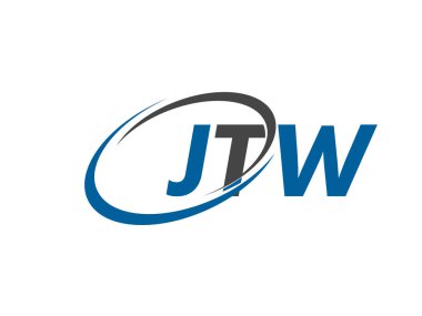 JTW yaratıcı logo tasarımı vektör çizimi 