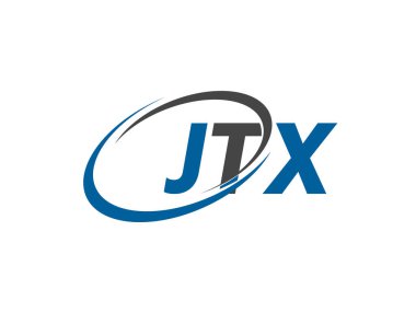 JTX yaratıcı logo tasarımı vektör çizimi 