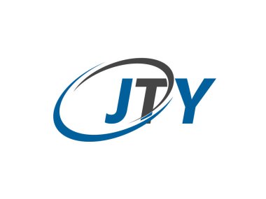 JTY yaratıcı logo tasarımı vektör çizimi 
