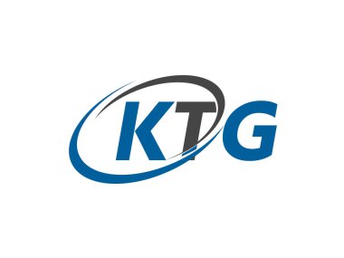 KTG yaratıcı logo tasarımı vektör çizimi 