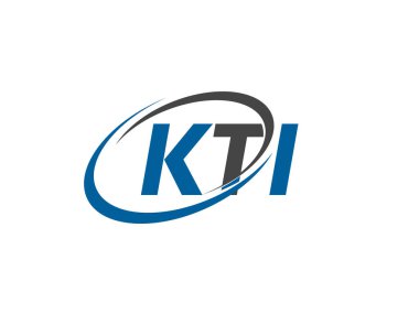 KTI yaratıcı logo tasarımı vektör çizimi 
