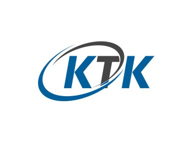 KTK yaratıcı logo tasarımı vektör çizimi 