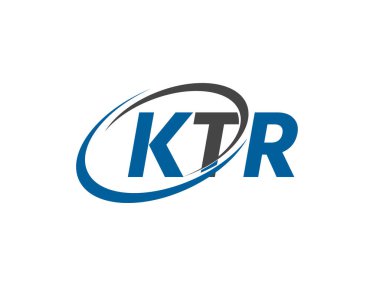 KTR yaratıcı logo tasarımı vektör çizimi 