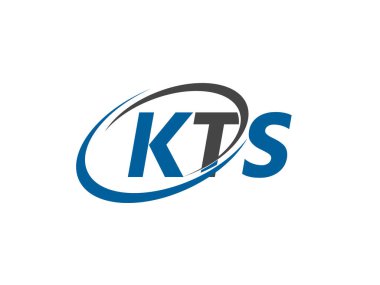 KTS yaratıcı logo tasarımı vektör çizimi 