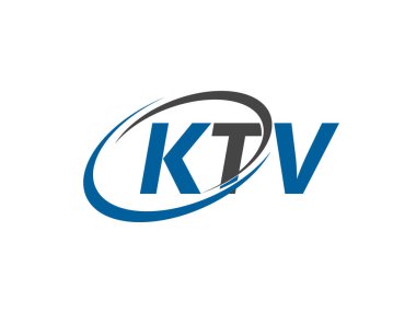 KTV yaratıcı logo tasarımı vektör çizimi 