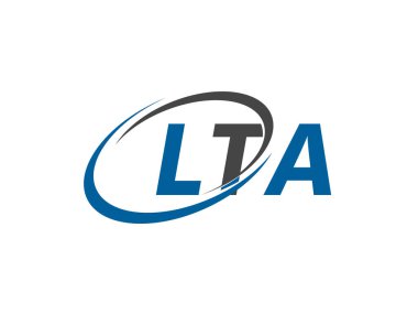 LTA yaratıcı logo tasarımı vektör çizimi