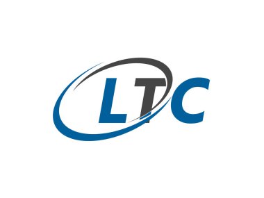 LTC yaratıcı logo tasarımı vektör çizimi