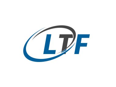LTF yaratıcı logo tasarımı vektör çizimi