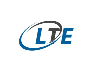 LTE yaratıcı logo tasarımı vektör çizimi