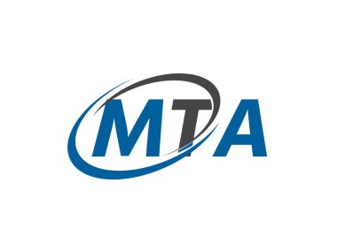 MTA yaratıcı logo tasarımı vektör çizimi