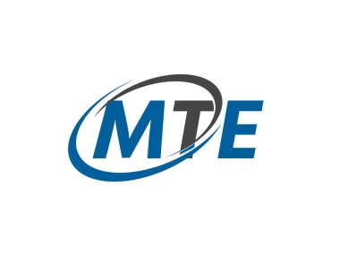 MTE yaratıcı logo tasarımı vektör çizimi