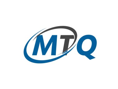 MTQ yaratıcı logo tasarımı vektör çizimi