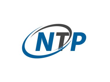ntp yaratıcı logo tasarımı vektör çizimi