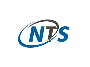 nts yaratıcı logo tasarımı vektör çizimi