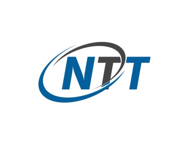 ntt yaratıcı logo tasarımı vektör çizimi