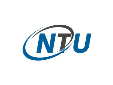 Ntu yaratıcı logo tasarımı vektör çizimi